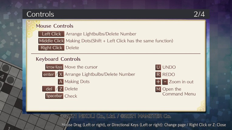 Puzzle by Nikoli W Akari (Windows) screenshot