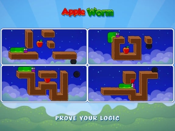 Apple Worm: Logic Puzzle Image