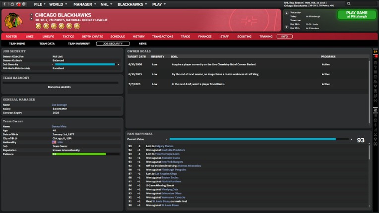 Franchise Hockey Manager 11 screenshot