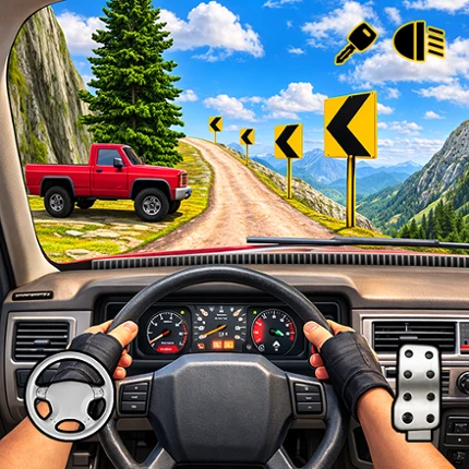 Mountain Road Car Driving Game Image
