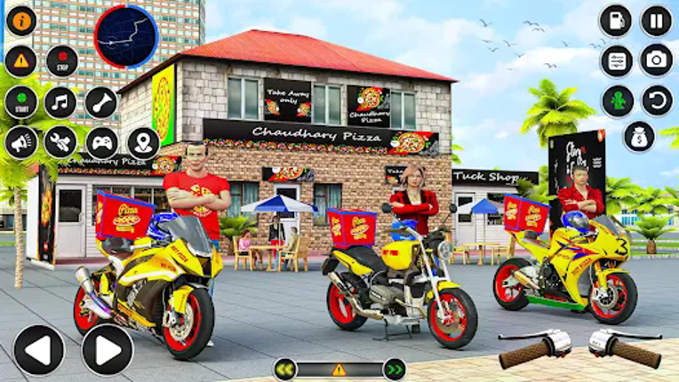 Pizza Delivery Bike Games 3D screenshot