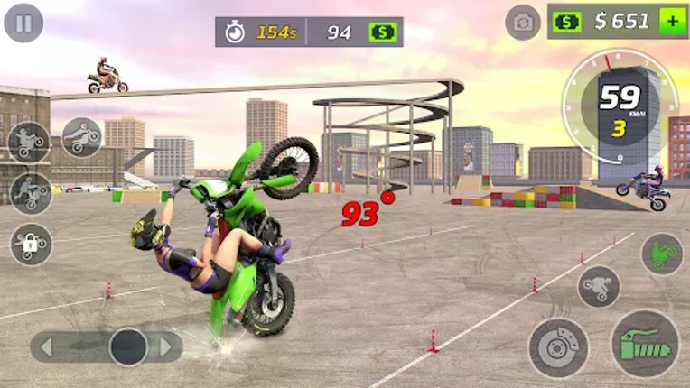 Moto Bike Stunt Wheelie Game Image