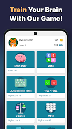 Brain Games: Math and IQ Test screenshot