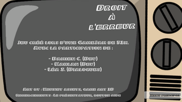 Droit à l'erreur Image
