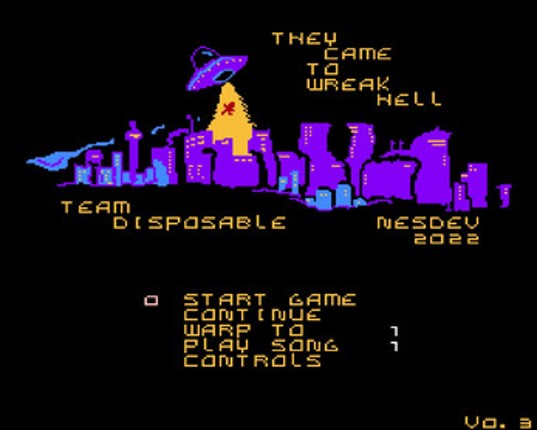 They came to wreak Hell (NES rom) Image