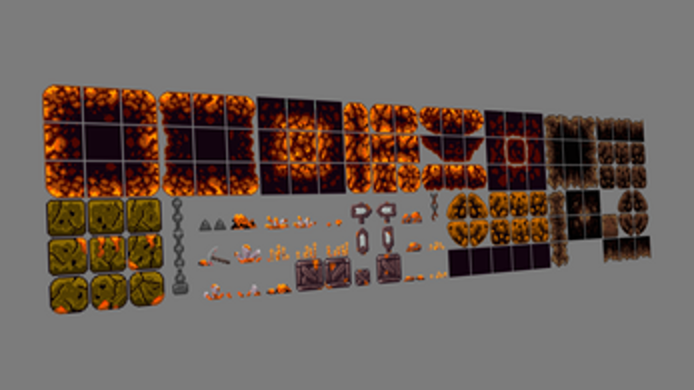 Infernal Caves – 2D Platformer Asset Pack 24x24 screenshot