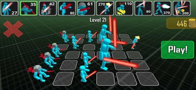 Stickman Neon Battle Simulator screenshot