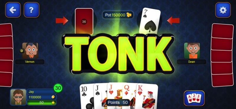 Tonk: classic card game screenshot