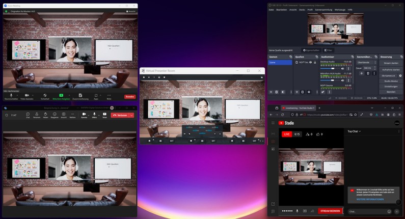 Virtual Presenter Room screenshot