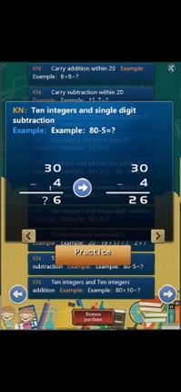 123 math in a primary school screenshot