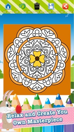 Adult Coloring Book Mandala - Free Fun Games for Stress Bringing Relax Curative Relieving Color Therapy screenshot
