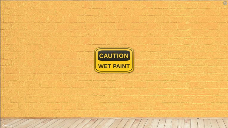 CAUTION WET PAINT screenshot