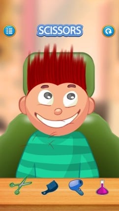 Child game / red hair cut Image