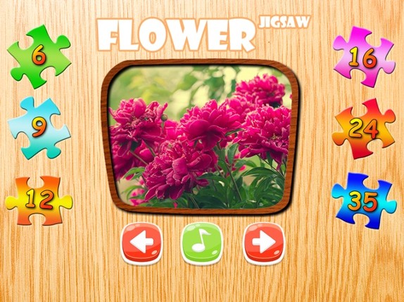 Flower Jigsaw Puzzle HD - New Jigsaw Games for Kids and Adults screenshot