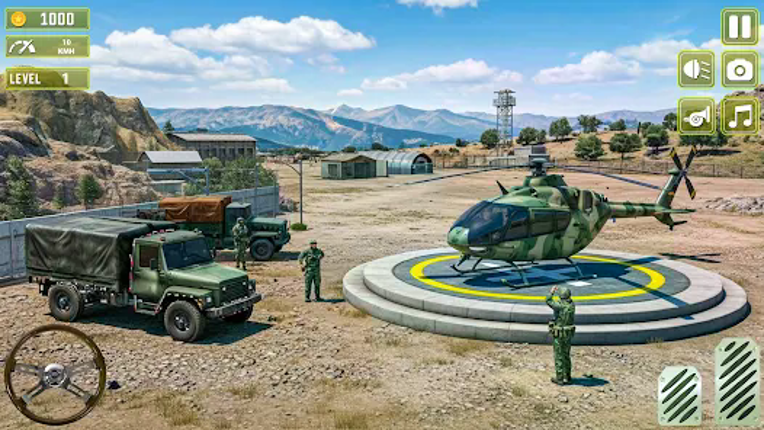 US Army Truck 3D Military Game Image