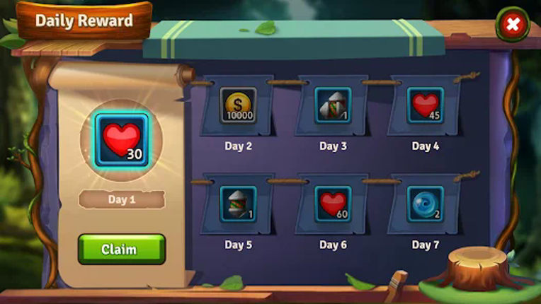 Match 3 Games - Forest Puzzle Image