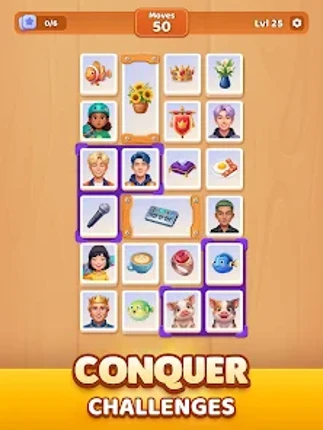 Association Match 4 Emoji Game screenshot