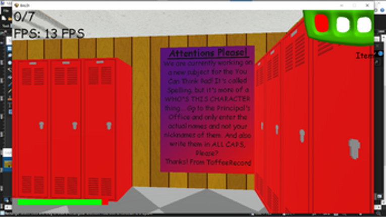 Baldi's Basics Version 1.2.2, But Something is... a Bit Different Image