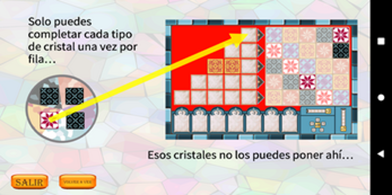 Cristales Juego de Mesa screenshot