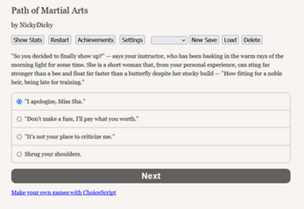 Path of Martial Arts (IF) Image
