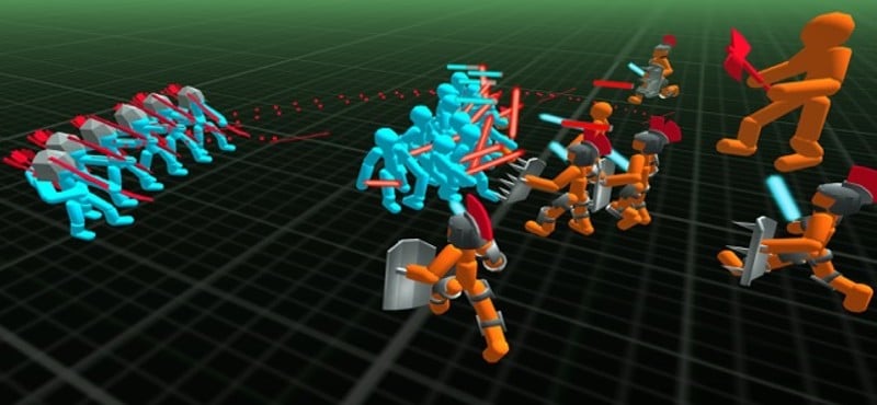 Stickman Neon Battle Simulator screenshot