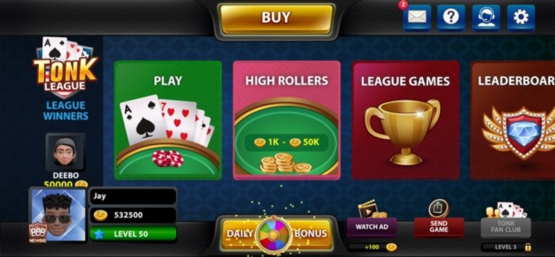 Tonk: classic card game screenshot