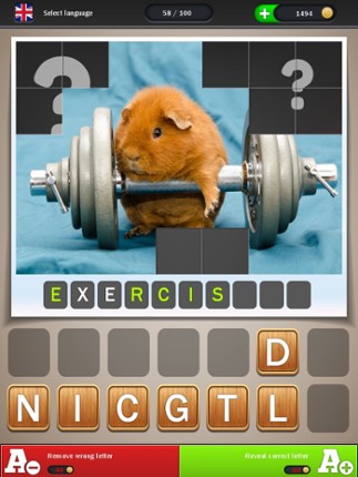 Animals Can Also - Reveal the picture, guess the word and solve the quiz screenshot
