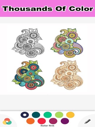 Coloring Book for Adults Color Therapy Doodle screenshot