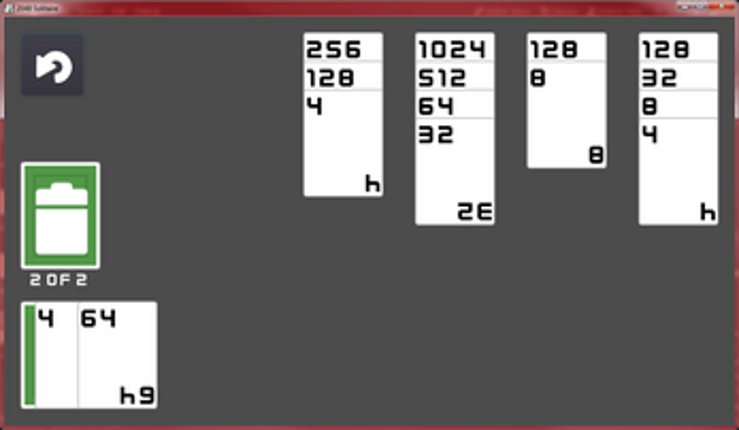 2048 Solitaire screenshot