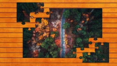 Golden Leaf Jigsaw Puzzles Image