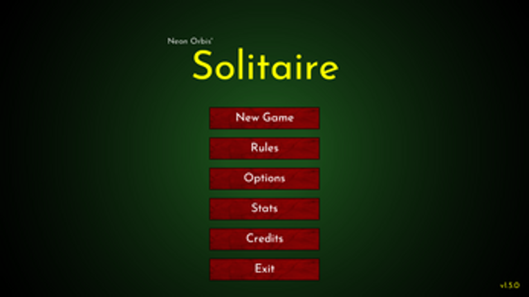Neon Orbis' Solitaire screenshot