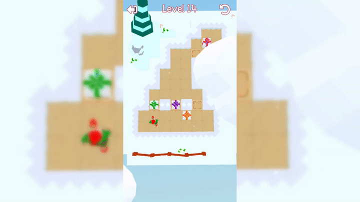 Games like Christmas gifts SOKOBAN