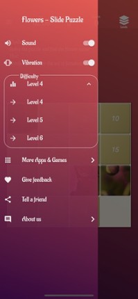 Flowers Slide Puzzle screenshot