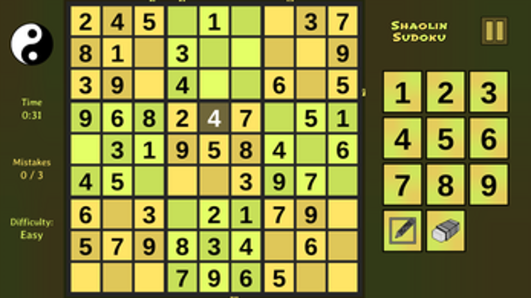 Shaolin Sudoku screenshot