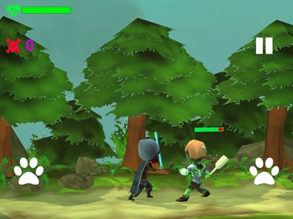 Ninja Fight With Zombies screenshot