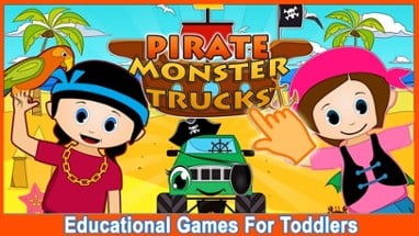 Pirate Preschool Monster Trucks  - Solve puzzles Image