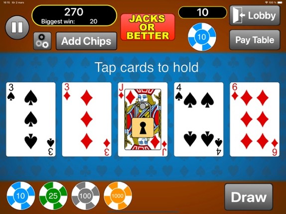 Allsorts Video Poker screenshot