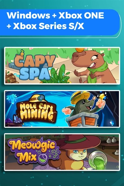 Games like Capy Spa + Mole Cart Mining + Meowgic Mix (Bundle)