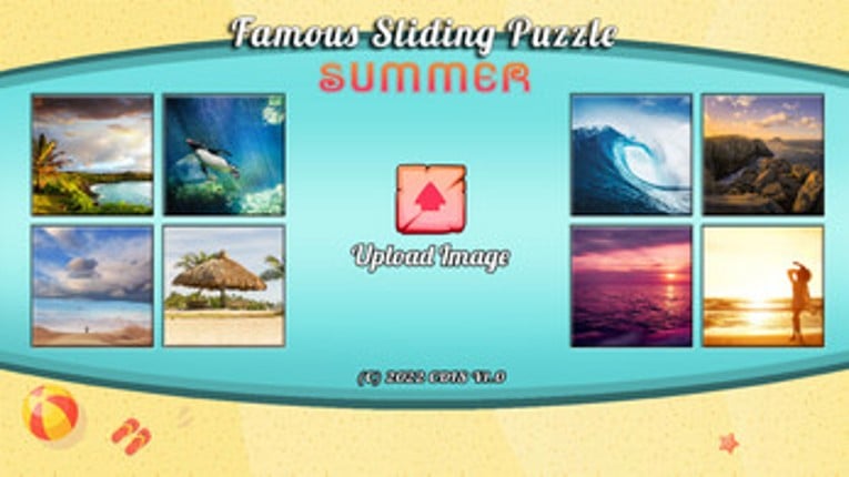 Famous Sliding Puzzle: Summer Image