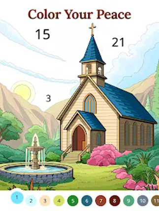 Bible Coloring Paint By Number screenshot