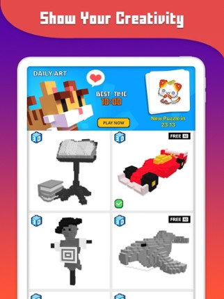 Pixel Puzzles: Color by Number Image