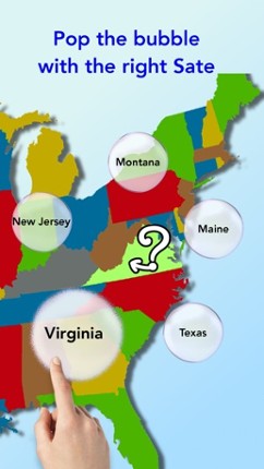 U.S. bubbles lite: US map quiz Image