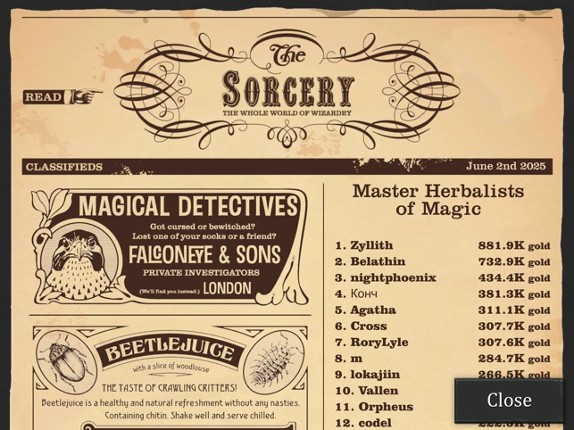 Wizards Greenhouse Idle screenshot