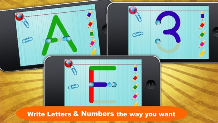Amazing Letters &amp; Numbers –Interactive Writing Game for Kids! screenshot