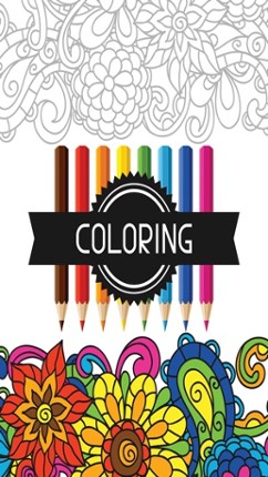 Coloring Book for Adults Color Therapy Doodle Image