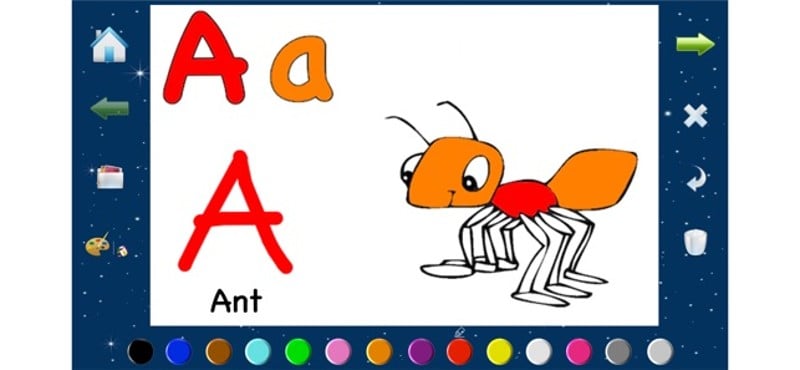 Coloring Book Letters: Animal Image