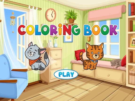 Cute Cats Coloring Book - Painting Game for Kids screenshot