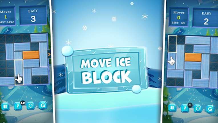 Ice Puzzle Move The Block Image