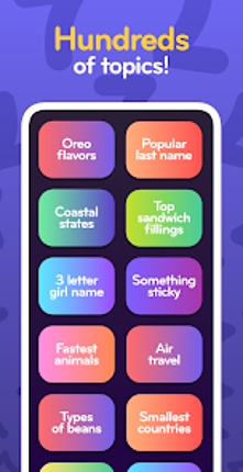 Top 7 - family word game screenshot