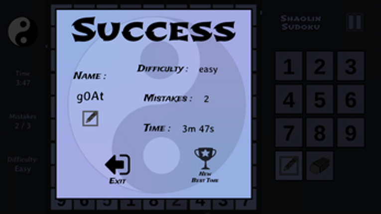 Shaolin Sudoku screenshot